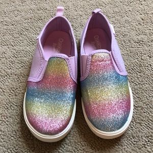 Purple Rainbow glitter OshKosh sneakers size 11